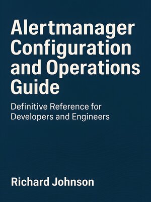 cover image of Alertmanager Configuration and Operations Guide
